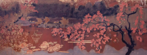 LE QUOC LOC (1918-1987) Vue de la Baie, 1942