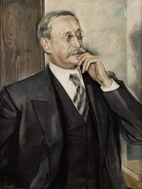 Youri Pavlovitch ANNENKOV dit Georges ANNENKOFF (Petropavlovsk, 1889 - Paris, 1974) Portrait de Léon Blum (1939)